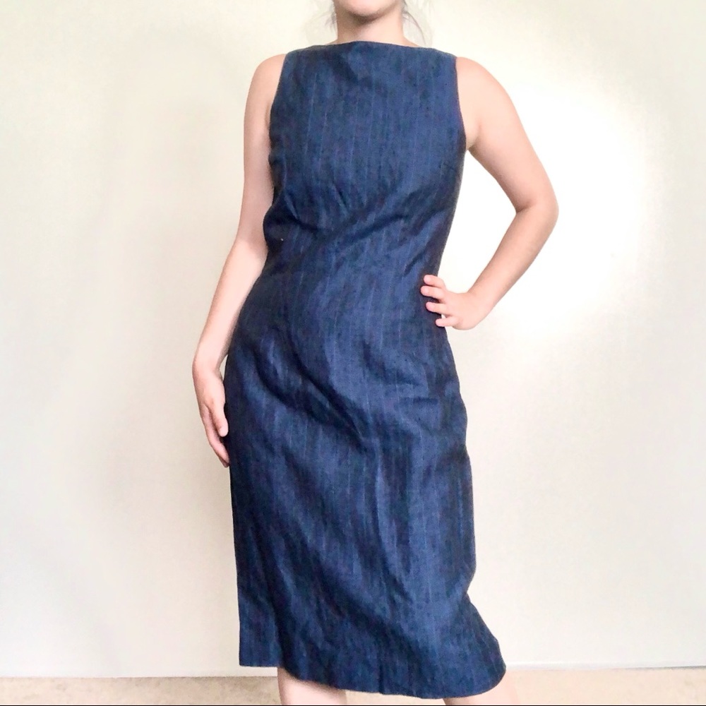 Merona Blue Linen Dress